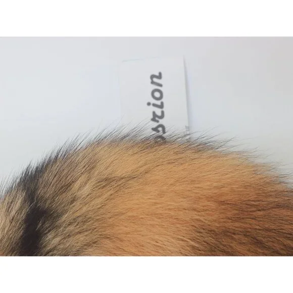 🆕Women Brown Fluffy Real Fox Tail Fur Keychain Pendant Cosplay Stylish Handbag - Picture 7 of 9
